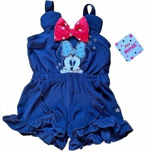 🎀 NWT DISNEY Junior Minnie Mouse Romper Size 2T